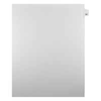 Markmaker - Intercalaires imprimes Legal, Blanc, 1/25th coupe, format lettre, sans trous, 25 tabs/PQT, 5 PQT/Boite, Numero 127-Intercalaires imprimes Legal
