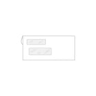 Deluxe - Enveloppes de sécurité autocollantes à double fenêtre, 7-1/2 po x 3-1/2 po, paq./500 (W774-500)-Blanc nº 24