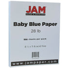 Jam Paper Papier texturé, 8 1/2 x 11 po, bleu clair, 500 feuilles/rame-Bleu clair