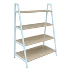 Étagère à quatre tablettes Simply, chêne et blanc-4 tablettes