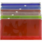 JAM Paper - Enveloppes pour livret Zip #10 - 5" x 10" - Couleurs assorties - Paquet de 6-Quantité : 6 par paquet , La fermeture éclair s'ouvre et se ferme rapidement et de manière fiable