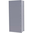 Metalware – Panneaux arrière pour étagère enclenchable, 36 x 88 (po), gris pâle-Pour étagère style fermé