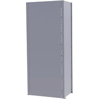 Metalware – Panneaux arrière pour étagère enclenchable, 36 x 88 (po), gris pâle-Pour étagère style fermé