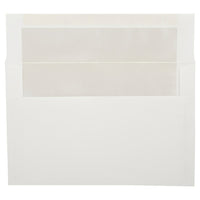 JAM Paper Enveloppes A9 doublées, blanc/ivoire, 250/paquet-Enveloppes en papier blanc à revers ivoire
