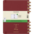 Moleskine - agenda à spirales non daté à couverture rigide extra large - 7,5 po x 10 po - Crush Cherry-13