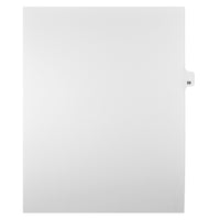 Markmaker - Intercalaires imprimes Legal, Blanc, 1/25th coupe, format lettre, sans trous, 25 tabs/PQT, 5 PQT/Boite, Numero 59-Intercalaires imprimes Legal