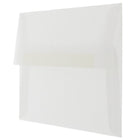 JAM Paper Enveloppes translucides A1, incolore, 50/paquet-Intérieur vierge où écrire un mot personnalisé