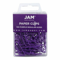 JAM PAPER - Colore norme 1" Trombones, Violet, 2 Paquets de 100-Couleur violet