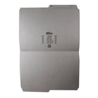 Hilroy - Chemises à onglet - format lettre - 9 po x 11 3/4 po - gris - paquet de 100-Marquée de plis pour l'expansion