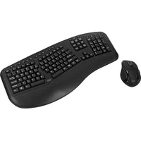 Adesso – Ensemble clavier ergonomique et souris laser sans fil Tru-Form Media 1500-Configuration des touches : 105 touches É.-U.