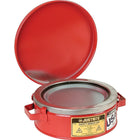 JustriteMD – Bidons d’atelier, 9 3/8 x 3 1/4 po, 4 lb-Plaque d’étalement perforée en acier avec ressort