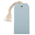 JAM Paper Étiquettes-cadeau avec ficelle, moyen, 2,38 po x 4,75 po, bleu clair, paq./100 (39197114B)-Dimensions : 4 3/4 po x 2 3/8 po