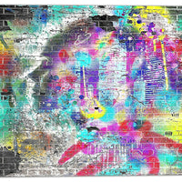 Designart – Œuvre d’art de rue sur toile, amour pour la ville (PT3637-30-30)-Impression