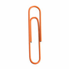 JAM PAPER - Trombone Geant Colore 2", Orange, 2 Paquets de 75-Taille : 2 pouces (grand/jumbo)