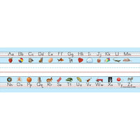 Carson Dellosa Plaques signalétiques Alphabet 9-1/2" x 2-7/8"-Idéal pour les tâches de bureau ou de casier, les étiquettes, la reconnaissance du travail, les signets et plus encore