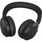 Jabra - Casque Evolve2 75 MS Bluetooth USB Type-C pour Microsoft Teams + station de recharge-Technologie à formation de faisceau à 8 micros