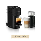 Nespresso - Machine à Café et Espresso Vertuo Next par De'Longhi avec Aeroccino - Noir Mat-Tailles de tasse multiples : Une seule machine à café Nespresso pour 5 tailles de café : Carafe, Mug/Coffee, Gran Lungo, Double Espresso et Espresso, via 4 tailles de capsules différentes.