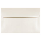 JAM Paper Enveloppes format livret à fini métallique avec fermeture gommée, 5 3/4 x 8 3/4 po, couleur opale, 100/pqt-Opale