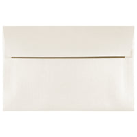 JAM Paper Enveloppes format livret à fini métallique avec fermeture gommée, 5 3/4 x 8 3/4 po, couleur opale, 100/pqt-Opale