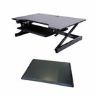 Rocelco - Support de bureau réglable pour clavier assis/debout de 46 po avec tapis anti-fatigue - Noir-DADR46 ne nécessite pas d'assemblage