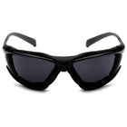 Pyramex – Lunettes de protection Proximity, gris foncé, antibuée H2X, 12/paquet-Rembourrage en mousse amovible résistant aux flammes dans des lunettes légères : 26,3 g
