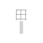 Wamaco - Panneau grillagé de 2 pi x 8 pi, noir, paquet de 2-Solution idéale pour vitrine de commerçant, foire commerciale et présentoir multiusages