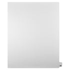 Markmaker - Intercalaires imprimes Legal, Blanc, 1/25th coupe, format lettre, sans trous, 25 tabs/PQT, 5 PQT/Boite, Numero 100-Intercalaires imprimes Legal