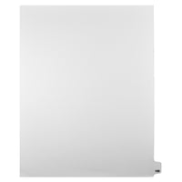 Markmaker - Intercalaires imprimes Legal, Blanc, 1/25th coupe, format lettre, sans trous, 25 tabs/PQT, 5 PQT/Boite, Numero 100-Intercalaires imprimes Legal
