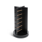 Can-Bramar - Econoline Rotatif à 4 voies pour comptoir présentoir - 12po P x 12po L x 21po H - Noir-Accepte tout le matériel et les accessoires standard de slatwall