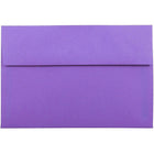 JAM Paper Enveloppes à fermeture gommée Brite Hue, format livret, 5 1/2 x 8 1/8 po, violet, paq./100-Violet
