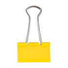 JAM PaperMD – Pinces relieuses, moyennes, 1,25 po/32 mm, jaune, 30/paquet-Plastique jaune