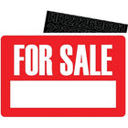 HeadLine - Affiche FOR SALE, 8 x 12 po-Extrêmement durable et visible, affiche en styrène blanc sur rouge, peut être utilisée à l’intérieur ou à l’extérieur