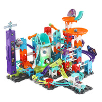 VTech - Marble Rush Ensemble de décollage de la navette - 120 pièces-Explorez l'espace avec votre famille et vos amis et construisez un parcours hors du commun avec des défis et une action magnétique