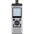 OM System - WS-882 Enregistreur vocal numérique stéréo avec USB intégré - Argent-Jusqu'à 110 heures d'autonomie de la batterie