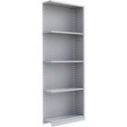 Metalware – Étagère enclenchable RK434, 5 tablettes, 36 x 24 x 100 po, gris pâle-Système de tablettes ajustables offrant un espace de rangement solide, mais économique qui convient à vos besoins