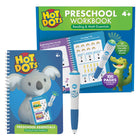 Educational Insights - Hot Dots® Préscolaire Essentials Lecture & Math Workbook-préparez-vous pour la maternelle : Présentez les bases et renforcez la confiance académique avec cet ensemble de points chauds amusant et interactif avec des leçons colorées et un stylo électronique avec des lumières et des sons