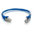 C2G - Câble de raccordement réseau Ethernet Cat6 Snagless Blindé (STP) de 10 pieds - Bleu-Longueur du câble : 10ft