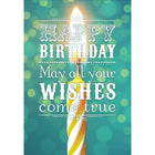 Millbrook Studios – Cartes et enveloppes, Happy Birthday May All Your Wishes Come True, 5 3/8 x 7 3/4 po, 18/pqt (06266)-Imprimées sur papier cartonné non couché