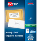 AveryMD – Étiquettes d’adresse blanches rectangulaires, 4 1/4 x 2 po, 1000/paquet-Gagner du temps en adressant le courrier répétitif