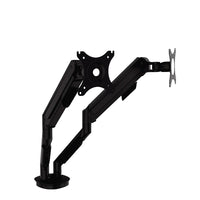 Support de moniteur TygerClaw à deux bras à extension extensible pour écran de 17 "à 30" avec gaz-Il contient la plupart des moniteurs allant de 17 po à 30 po, pesant jusqu'à 19 lb.