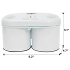 Koolatron – Machine à crème glacée de luxe Double Treat, blanc-Fonctionne à l’aide de 4 piles AA (non comprises).