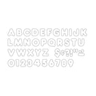 Trend Enterprises Casual Uppercase Ready Letter 4", Blanc, 426 Pack-Design épuré, facile à lire à distance. Les lettres perforées perforent facilement, accrochent avec du ruban adhésif, des agrafes.