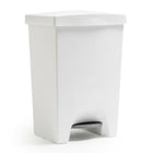 Mistral − Poubelle iCanMC à pédale avec doublure amovible − 50 litres − blanc-Poubelles à pédale