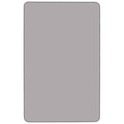 Flash Furniture – Table d’activités rectangulaire, surface stratifiée de 24 x 48 (po) et pattes standards réglables, gris-Bande de bordure noire