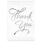 Rosedale – Cartes de souhaits et enveloppes, Formal Thank You, 5 1/2 x 8 po, 12/paquet (17720)-Imprimé sur papier cartonné non couché de haute qualité