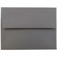 JAM Paper Enveloppes simples A2, gris foncé, 250/paquet-Enveloppes simples gris foncé