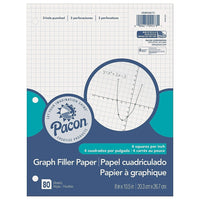 Pacon – Papier à graphique 4:1, quadrillé, 8 x 10,5 po, 960 feuilles/paquet (PACMMK09273)-Filtre en papier de qualité pour répondre à tous vos besoin en classe ou au bureau