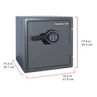 SentrySafe - SFW123FSC Coffre-fort ignifuge/étanche de très grande taille à combinaison numérique - 1,23 pi3-Protection contre les risques d’explosion : Homologuée UL pour protéger en cas d’embrasement éclair pendant 1/2 heure jusqu’à 1 093 -degreeC (2 000 -degreeF). L’unité n’explosera pas et ne se brisera pas