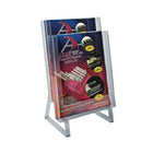Azar Displays – Porte-brochure modulaire sur comptoir, 2 niveaux format lettre, 2/paquet (252333)-Faite de polystyrène cristal
