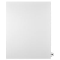 Markmaker - Intercalaires imprimes Legal, Blanc, 1/15th coupe, format lettre, sans trous, 25 tabs/PQT, 5 PQT/Boite, Numero 105-Intercalaires imprimes Legal